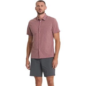 NWT Vuori Short Sleeve Bridge Button Down in Mens Medium